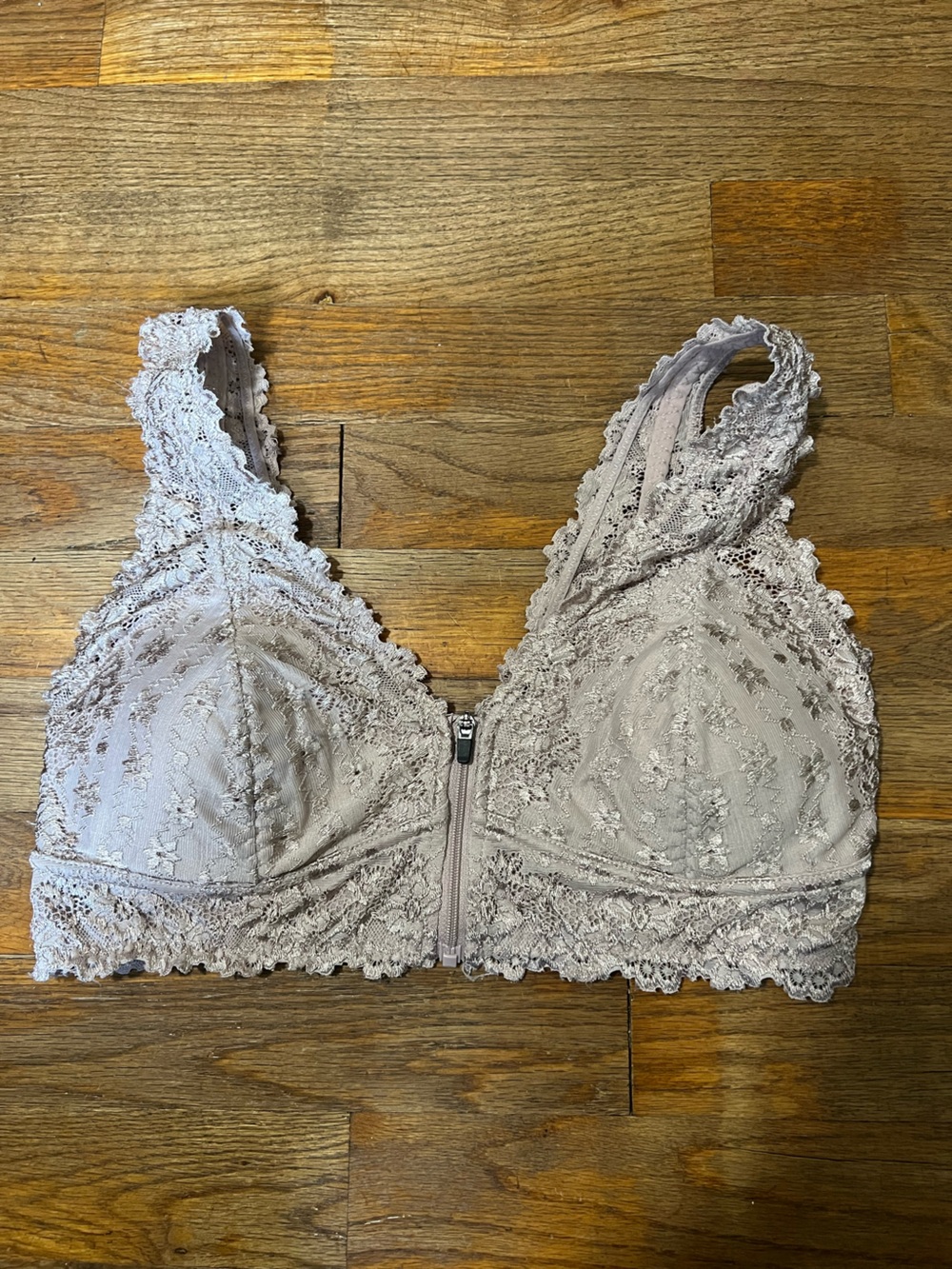 Laura Ashley Medium Bralette Zips In The Front Floral